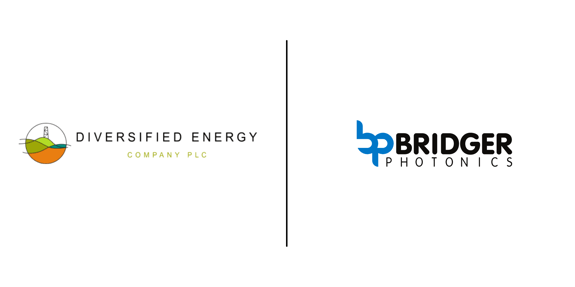 Bridger Photonics logo and Diversified Energy Logo 